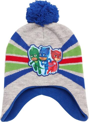 PJ Masks Boys' Winter Hat - 2 Pack Superhero Pom Pom Beanie (Toddler) in Saudi Arabia