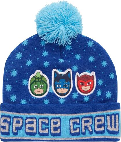 PJ Masks Boys' Winter Hat - 2 Pack Superhero Pom Pom Beanie (Toddler) in Saudi Arabia
