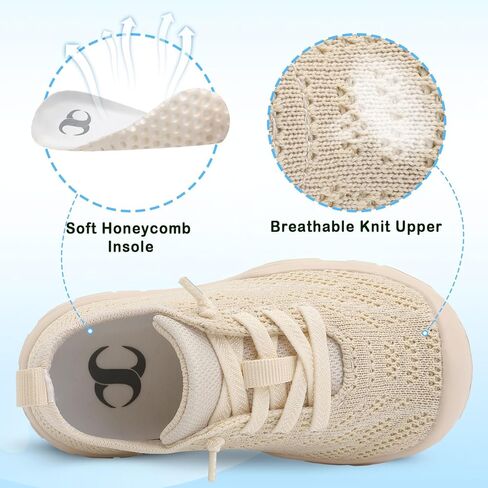 Scurtain Toddler Shoes Boys Girls Barefoot Shoes Kids Breathable Sneakers Slip on Toddler Sneakers in Saudi Arabia