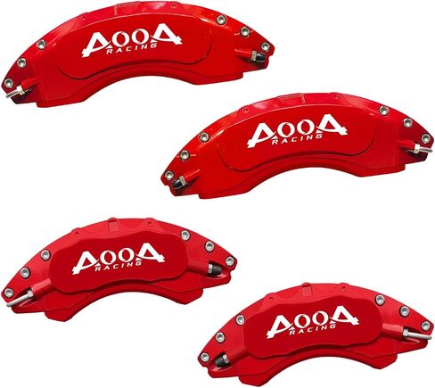 AOOA Caliper Covers Red with White Logo Brake Aluminum 2014-2024 Infiniti QX80(Set of 4) in Kuwait