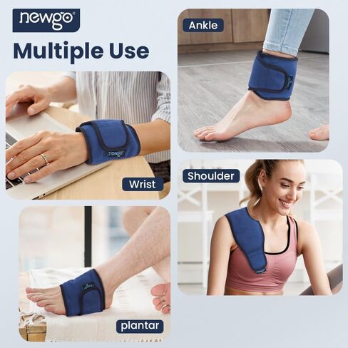 غلاف ثلج للمعصم من نيوجو لتخفيف النفق الرسغي، حزمة باردة للمعصم للعلاج الساخن والبارد لتخفيف آلام إصابات اليد، والضغط البارد، والتورم، والالتواء والتهاب الأوتار in Kuwait