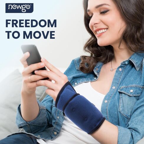 غلاف ثلج للمعصم من نيوجو لتخفيف النفق الرسغي، حزمة باردة للمعصم للعلاج الساخن والبارد لتخفيف آلام إصابات اليد، والضغط البارد، والتورم، والالتواء والتهاب الأوتار in Kuwait