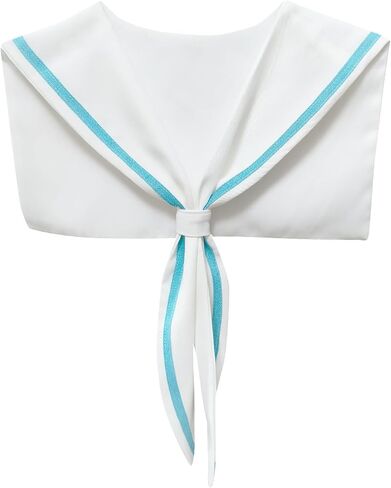 Sailor Collars Scarf for Women Top Fake Collar Necklaces Sailor Shawl wraps Match Sweater Shirt Dress in Saudi Arabia