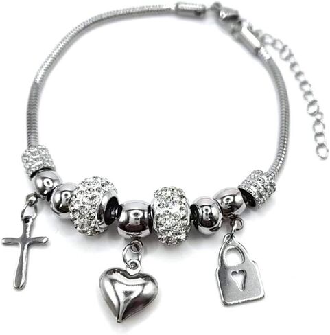 Fine Jewelry Love Heart Silver Gold Necklaces for Women 14K Gold Plated Cubic Zirconia Necklace Layered Cute Butterfly Heart Station Choker Necklace Stack for Wedding Prom Brides Jewelry Gift for Womens Wife Friend in Kuwait