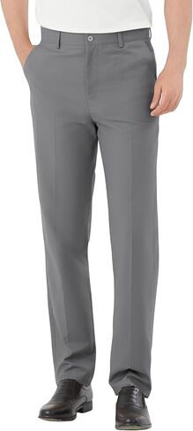 Men's Classic Fit Flex Expandable Waist Flat Front Dress Pants in Saudi Arabia