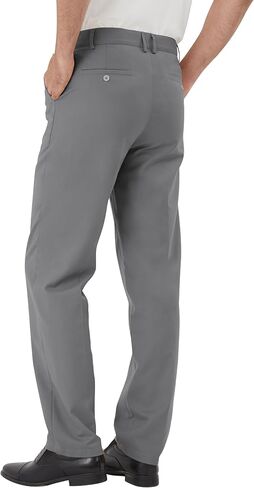 Men's Classic Fit Flex Expandable Waist Flat Front Dress Pants in Saudi Arabia