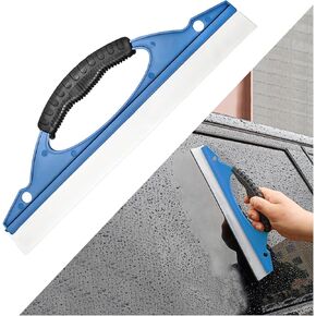 DXQN Car Water Squeegee, Silicone Flexible Water Blade for Car Drying with Non-Slip Grip, Universal Quick Drying Squeegee Wiper for Windshield Window Glass Mirror, Car Accessories