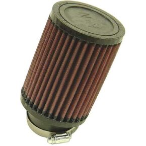 K&N High-Flow Original Lifetime Universal Clamp-On Air Filter: High Performance, Premium, Washable: Flange Diameter: 2.25 In, Filter Height: 5 In, Flange Length: 1 In, Shape: Round, RU-1710