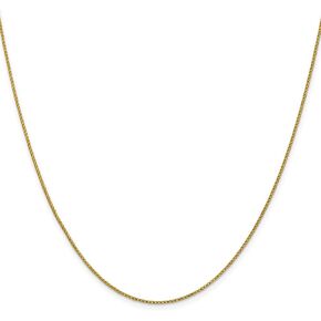 Leslie's 14K Yellow Gold 1 mm Diamond-cut Open Franco Chain