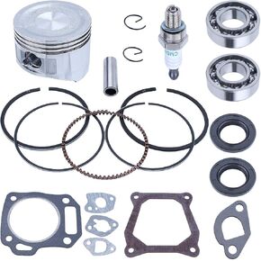 Adefol Cylinder Head Pistion Kit Crankshaft Bearing Oil Seal Rebuild Gasket for Honda GX160 GX200 5.5hp 6.5HP Engine