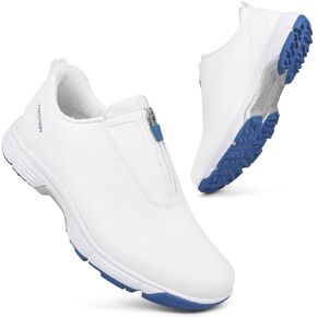 THESTRON Men Waterproof Golf Shoes Zipper Golf Shoes Professional Spikeless Golf Sneakers Male Golf Sports Walking Shoes Comfortable Golf Footwears for Men in Kuwait