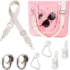 Letgo Losttr Counter STAL FOR BOGG BAG Accessories استبدال Crossbody STRAP 4 PCS Hooks Hooks Keyholder BAG BAG