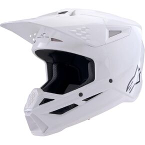 Alpinestars SM-3 Solid Helmet, ECE 22.06 & DOT Certified, Lightweight Shell, Integrated Sun Visor, Advanced Ventilation, Street and Sport Use