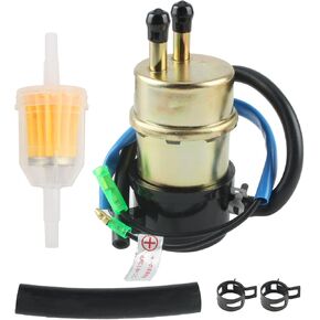 Carbhub E49040-1055 مضخة الوقود الكهربائية متوافقة مع Kawasaki Mule 1000 2500 2510 2520 3000 3010 3020 (8 مم في/منفذ) ، لمضخة وقود بغل Kawasaki Kaf620