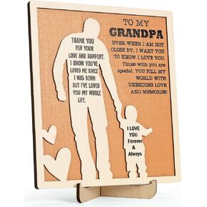 Dad Gifts from Daughter, Decorative Wooden Sign, Sentimental Gifts for Birthday Father's Day Christmas from Daughter