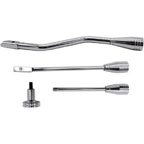 Column Shifter Lever Turn Signal Hazard Tilt Kit Chrome Compatible for 1967-1994 Chevy Olds Buick