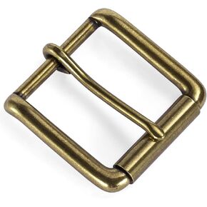 1.5“（38mm Belt Buckle Single Prong Solid Antiqued Brass for Men Women Belt.
