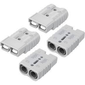 Battery Quick Connect/Disconnect Connector Kit, Designed for 6-10 AWG Cables, Supporting 12-36V DC Voltage and Rated for 50A Current. for Car ATV Trailer Towing Winch (4 Pack)