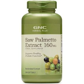 GNC Herbal Saw Palmetto Extract 160mg ، 200 حصص