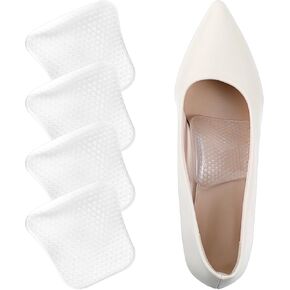 Arch Support Inserts Women for Flat Feet, 2 Pairs Gel Arch Inserts 0.55 Inch High Non-Slip Gel Insoles for Plantar Fasciitis Relief