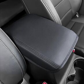 Car Center Console Cover for Mazda CX5/CX-5 2018-2025 Accessories, Anti-Scratch Leather Middle Console Lid Cover Pad Protector Elbow Arm Rest Cover for Car (Black)