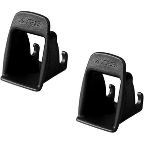 2 PCS ISOFIX Interface Belt Latch Guide, Car Child Seat Belt Buckle Fixed Guide Groove, Universal Seat Bracket Connector Latch Guide for Child Safety Chair, Car Accessories (Black)
