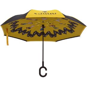 Mark Feldstein, Peanuts Gang Zig Zag 75th Anniversary Revers-A-Brella Umbrella, 43 Inch Diameter