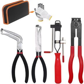 CV Joint Boot Clamp Pliers CV Axle Boot Plier Automotive Electrical Disconnect Plier 60 Degree Electrical Connector Pliers Set For Automotive UTV ATV Tool