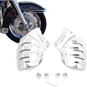1 Pair Motorcycle Front Brack Caliper Guards for Harley Touring Street Glide Road Glide FLHX FLTR 2008-2023 Night Rod Special VRSCDX 2007-2017 (Black)