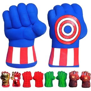 بطل من أجل Hok Superheros Gauntlet Smash Hands Fists Big Soft Gloves Pair