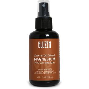 | Lavender Magnesium Oil for Feet, 100% Natural Magnesium Oil Spray with Essential Oils, Pain Relief for Pre Sleep Routine, Easy to Absorb, 4fl oz Lavender, Chamomile, Peppermint.