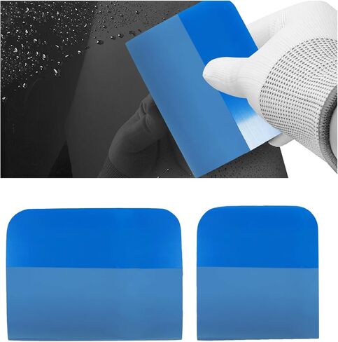 2 PCS PPF Squeegee, TPU Coating Anti-Scratch Window Tint Squeegee Water Remover Scraper, Soft Silicone Rubber Squeegee for Vinyl Wrap Protection Film, Car Accessories (Green) in Kuwait