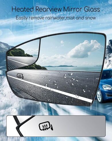 سائق الجانب الأيسر من الزجاج المرآة المدفأة مناسبة لفورد Escape C-Max 2013-2018 استبدال CJ5Z17K707F عرض المرآة الجانبية مع حامل in Kuwait