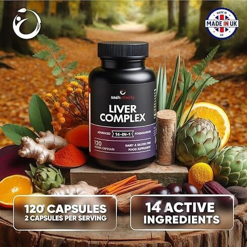 Liver Detox Cleanse & Repair - Milk Thistle | Dandelion | Artichoke - 2 Months Supply - Natural Ingredients for Healthy Liver Function - Premium Liver Supplement - 120 Vegan Capsules in Saudi Arabia