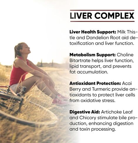 Liver Detox Cleanse & Repair - Milk Thistle | Dandelion | Artichoke - 2 Months Supply - Natural Ingredients for Healthy Liver Function - Premium Liver Supplement - 120 Vegan Capsules in Saudi Arabia