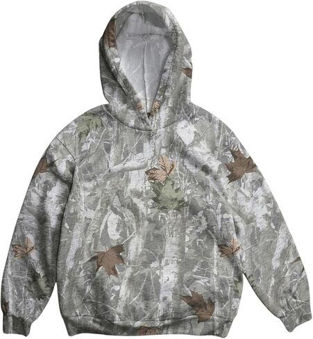 COZYEASE Girl's Graphic Camo Hoodie Long Sleeve Drop Shoulder Hooded Sweatshirts Loose Vintage Pullovers in Saudi Arabia