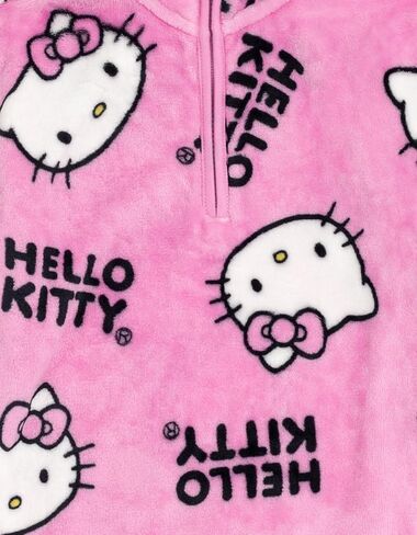 Hello Kitty Girls Half Zip Woobie Sweetshirt Toddler to Big Kid Sister (2T - 14-16) in Saudi Arabia
