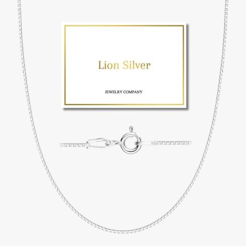 925 Sterling Silver & Gold over Sterling silver 0.6mm Italian Box Chain Strong Necklace for Women Available in 7 Lenghts in Saudi Arabia