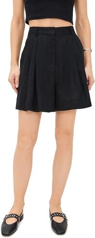 STAUD Women's Cruz Linen Shorts in Saudi Arabia