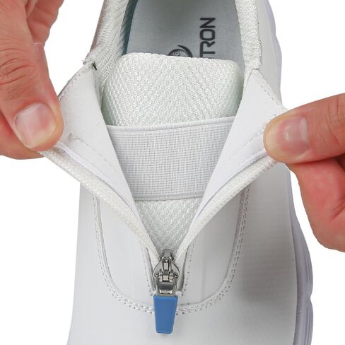 THESTRON Men Waterproof Golf Shoes Zipper Golf Shoes Professional Spikeless Golf Sneakers Male Golf Sports Walking Shoes Comfortable Golf Footwears for Men in Kuwait