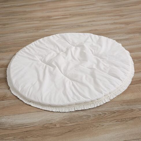 سويت جوجو ديزاينز عاجي بوهو دايموند بوي فتاة طفل تلعب حصيرة وقت البطن نشاط الرضع Playmat روضة خيمة تيبي أرضية أوف وايت حديث بوهيمي محايد للجنسين مزرعة رث شيك قطن هامش in Kuwait