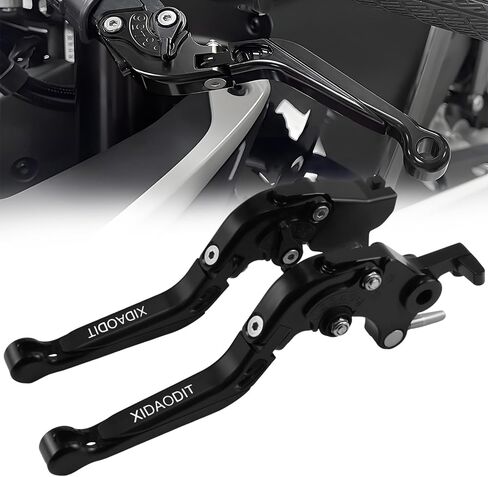 Motorcycle Clutch Lever Adjustable Handlebars Brake and Clutch Levers Set for CFMOTO 450MT 650MT 700MT 800MT 650NK 650GT 650TRG 450NK 700NK 2022-2024(Black) in Saudi Arabia