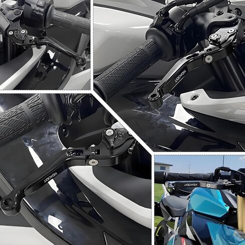 Motorcycle Clutch Lever Adjustable Handlebars Brake and Clutch Levers Set for CFMOTO 450MT 650MT 700MT 800MT 650NK 650GT 650TRG 450NK 700NK 2022-2024(Black) in Saudi Arabia