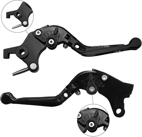 Motorcycle Clutch Lever Adjustable Handlebars Brake and Clutch Levers Set for CFMOTO 450MT 650MT 700MT 800MT 650NK 650GT 650TRG 450NK 700NK 2022-2024(Black) in Saudi Arabia