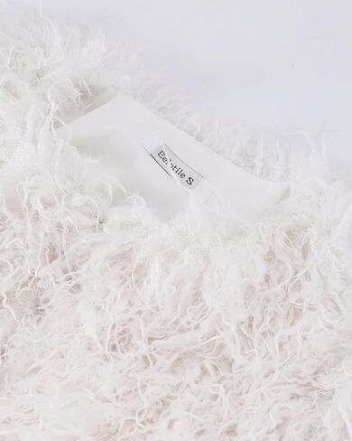 Women's Faux Fur Coat Fluffy Long Sleeve Vintage Shaggy Warm Jacket in Kuwait