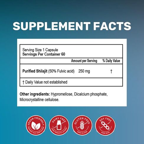 15000 ملغ من دكتور كلاين شيلاجيت للرجال والنساء مع 50 ٪ حمض فولفيك و 85+ المعادن النزرة ، وملعوفة الهيمالايا شيلاجيت كبسولات 250 ملغ ، أفضل من الراتنج ، والدعم المناعي ، و 60 عددًا in Kuwait