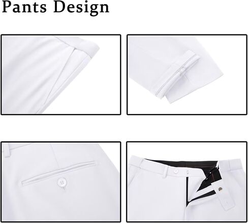 Men's Tuxedo 3 Piece Slim Fit Suit One Button Shawl Lapel Blazer Wedding Prom Jacket Double Breaste Vest Pants in Kuwait