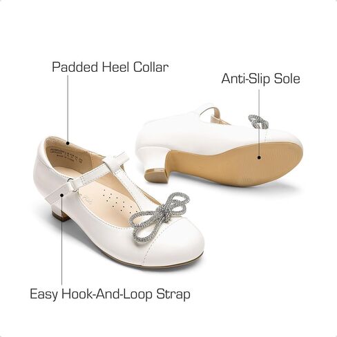 أحذية أحذية أحذية أحذية أحذية حلم ماري جين كعب t-strap زهرة الزفاف الأميرة لطفل صغير كبير in Saudi Arabia