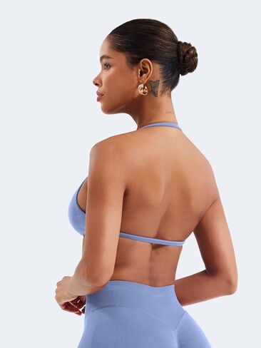 VOYJOY Impact Strappy Bra Sports Bras for Women Basic Crop Workout Sexy Tank Gym Yoga Bra in Saudi Arabia