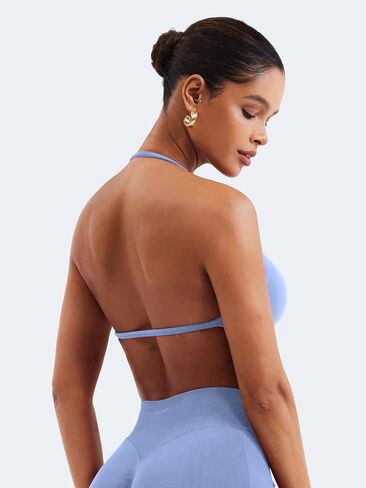 VOYJOY Impact Strappy Bra Sports Bras for Women Basic Crop Workout Sexy Tank Gym Yoga Bra in Saudi Arabia